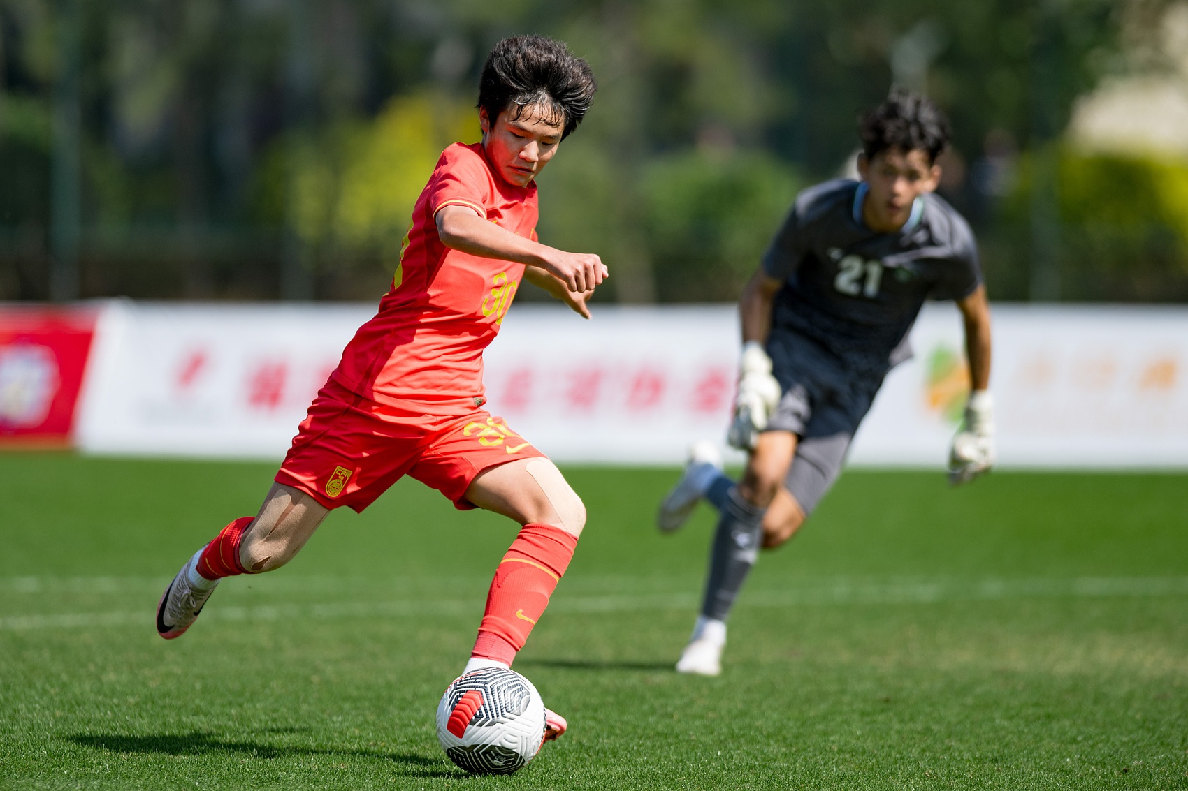 九游手游-U16国足14号李宇轩：感谢喷我的带来动力 望喷的时候不要涉及家人